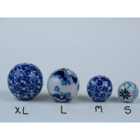 Bunzlau kraal XL. 3,5 cm. * A01-2396 *